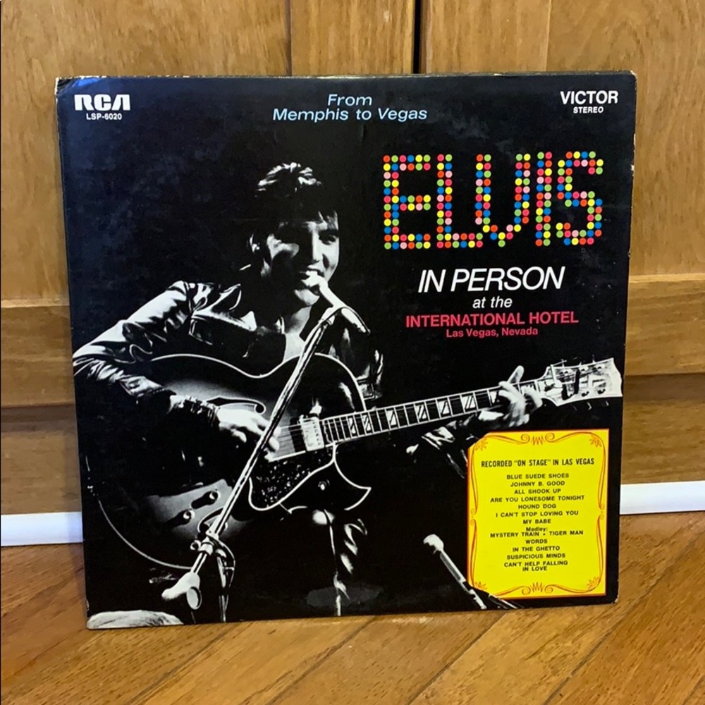 Vintage Vinyl Elvis In Person (Rare Cover)